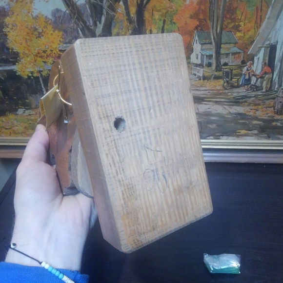 💎 1981 🔥🆕 Vintage 80s Seamstress Wood Carving Statue Don Mars USA made Sewing - Picture 12 of 16